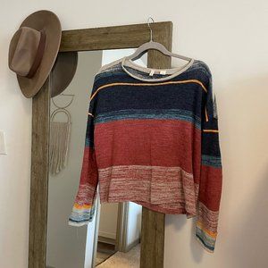 Striped Crop Sweater